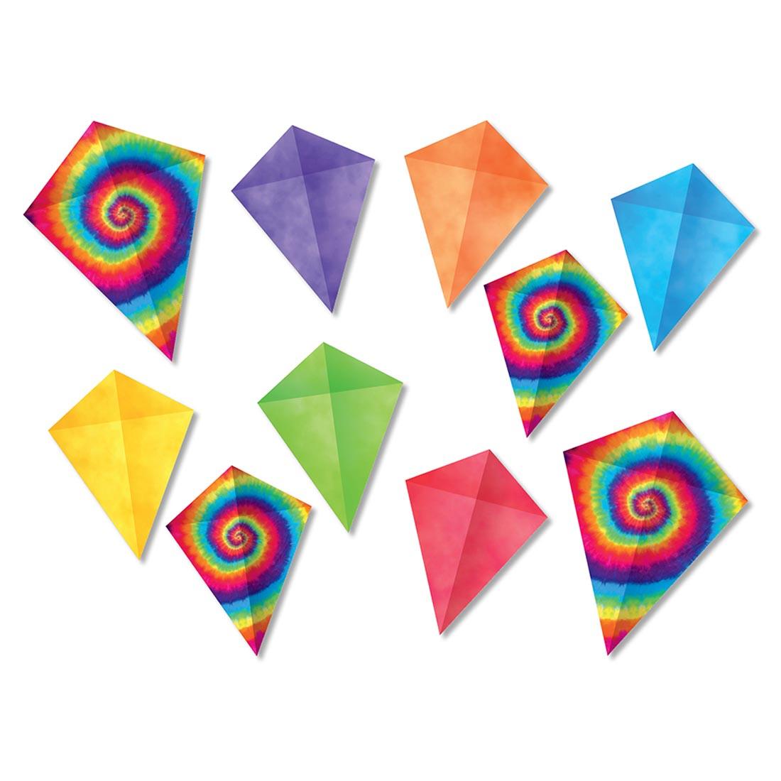 decorative paper kites in assorted colors