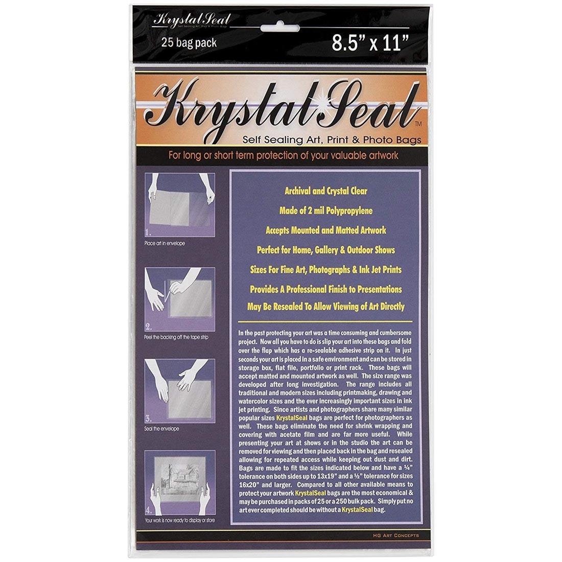 8-1/2 x 11" clear polypropylene bags for sealing documents