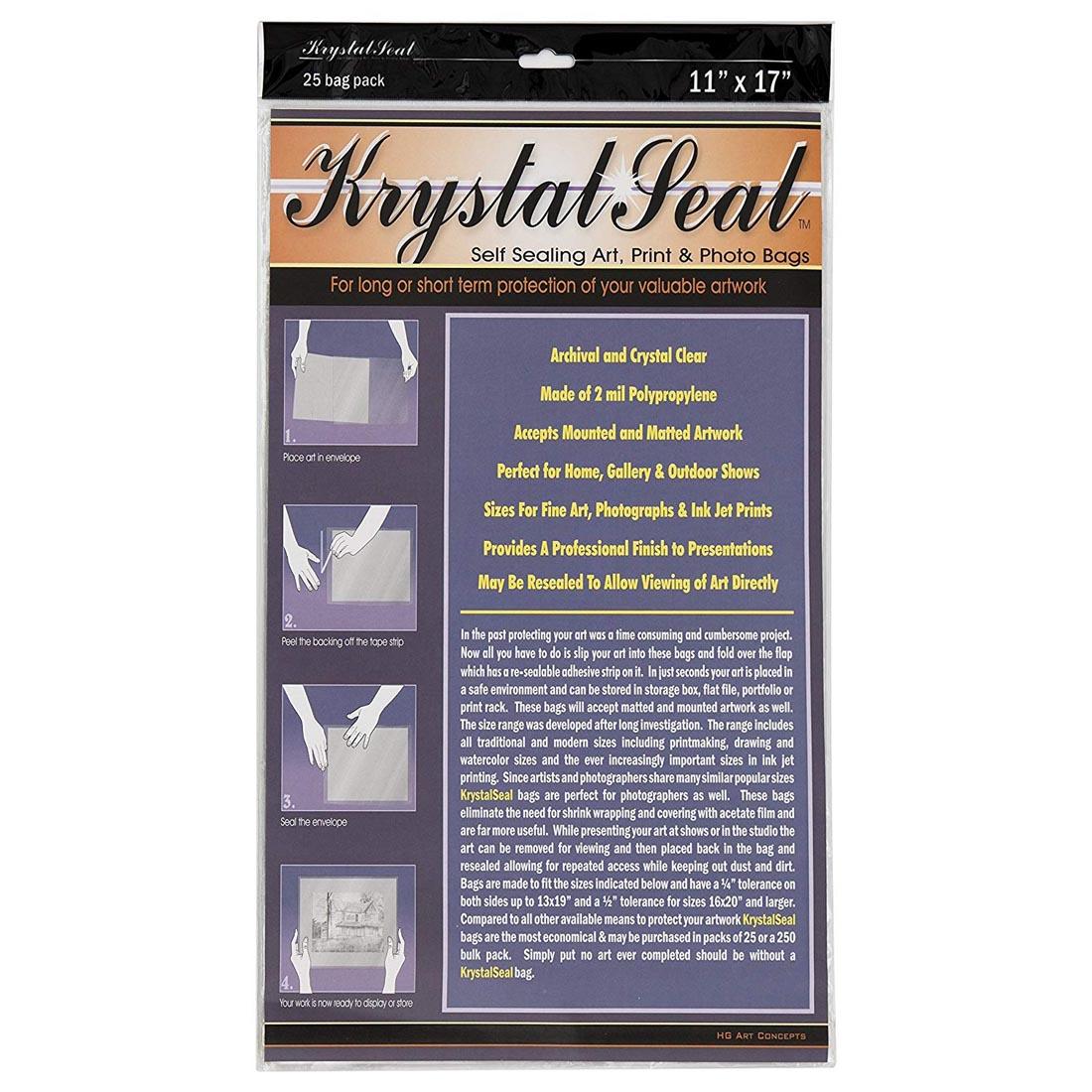 11x17" clear polypropylene bags for sealing documents