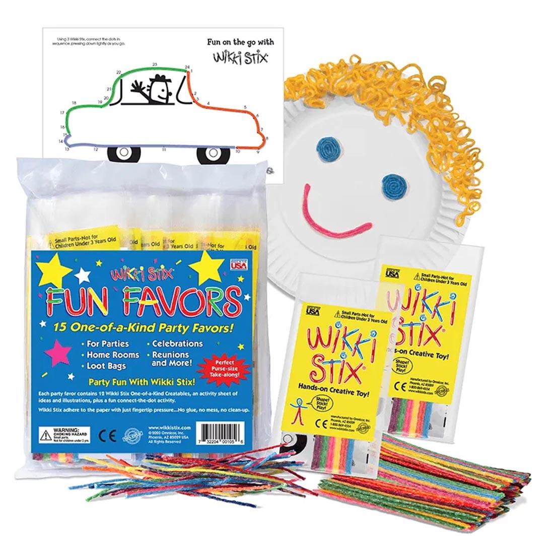 Wikki Stix Yarn and Wax Stick Set, Neon