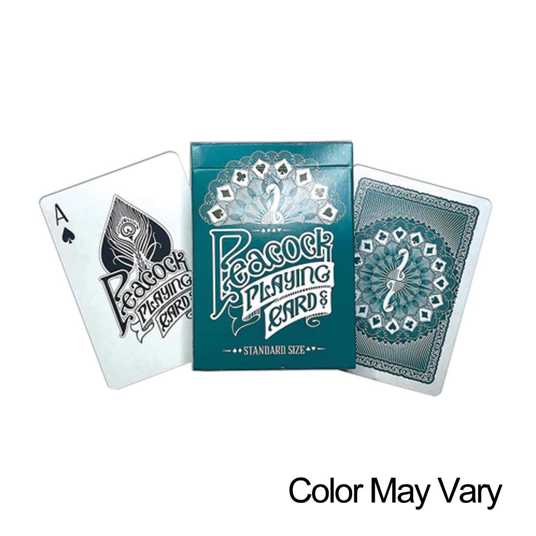 Peacock Standard Playing Cards plus text Color May Vary