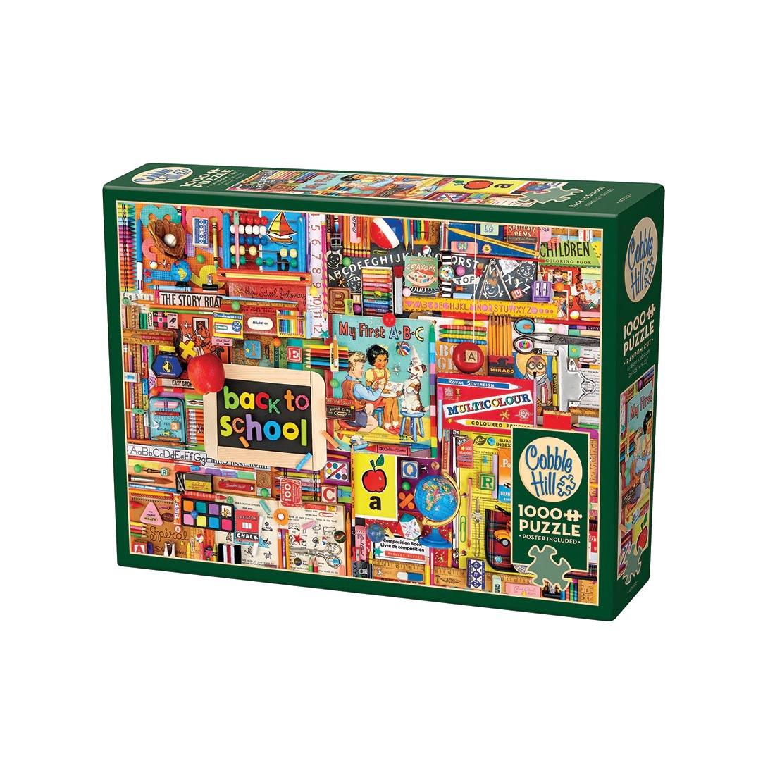 box for the Back To School 1000-Piece Puzzle By Cobble Hill