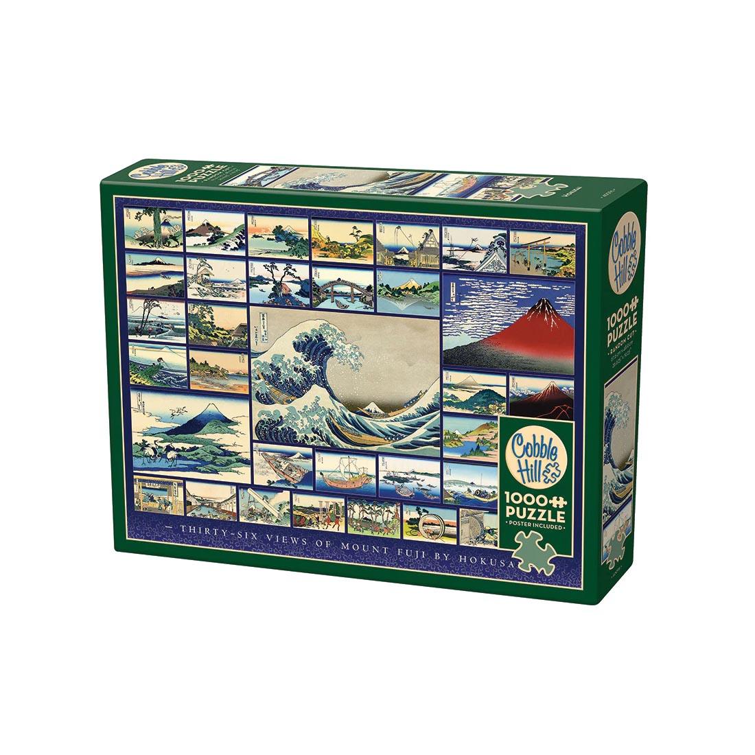 box for Hokusai 1000-Piece Puzzle By Cobble Hill
