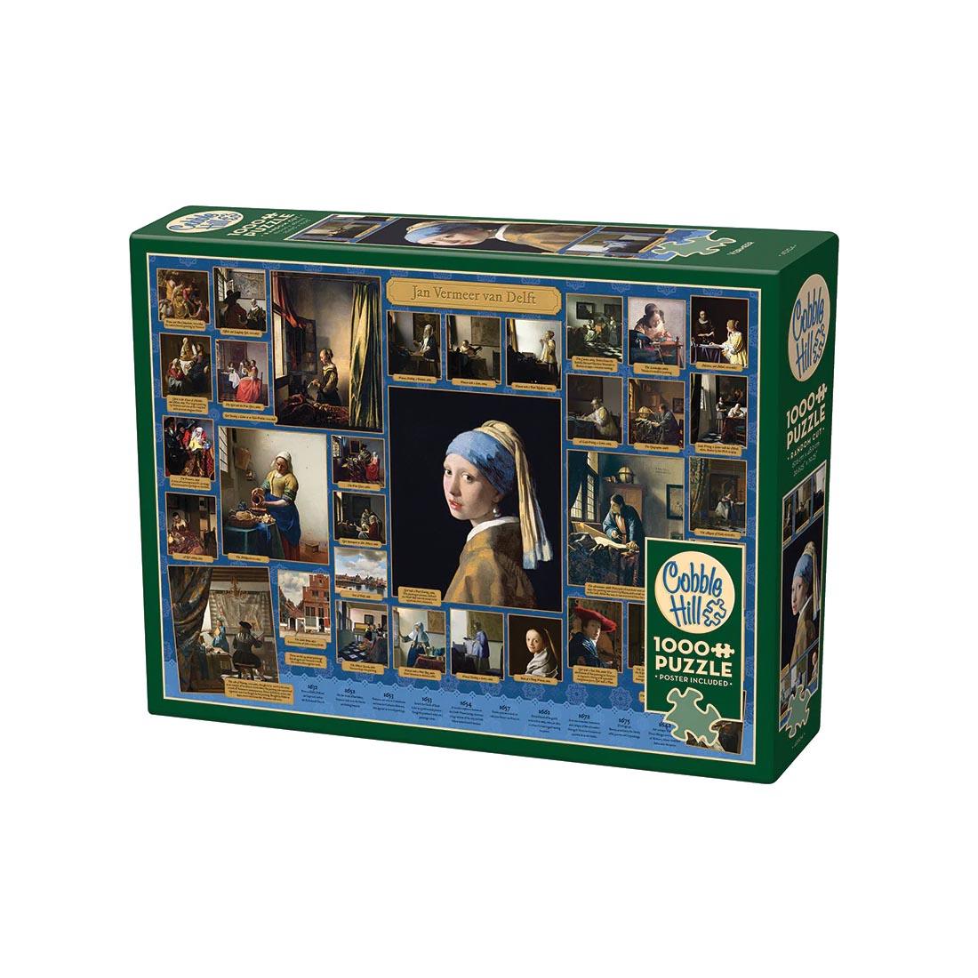 box for the Vermeer 1000-Piece Puzzle By Cobble Hill