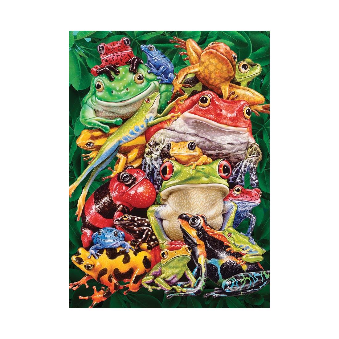 artwork for the Frog Business 1000-Piece Puzzle By Cobble Hill