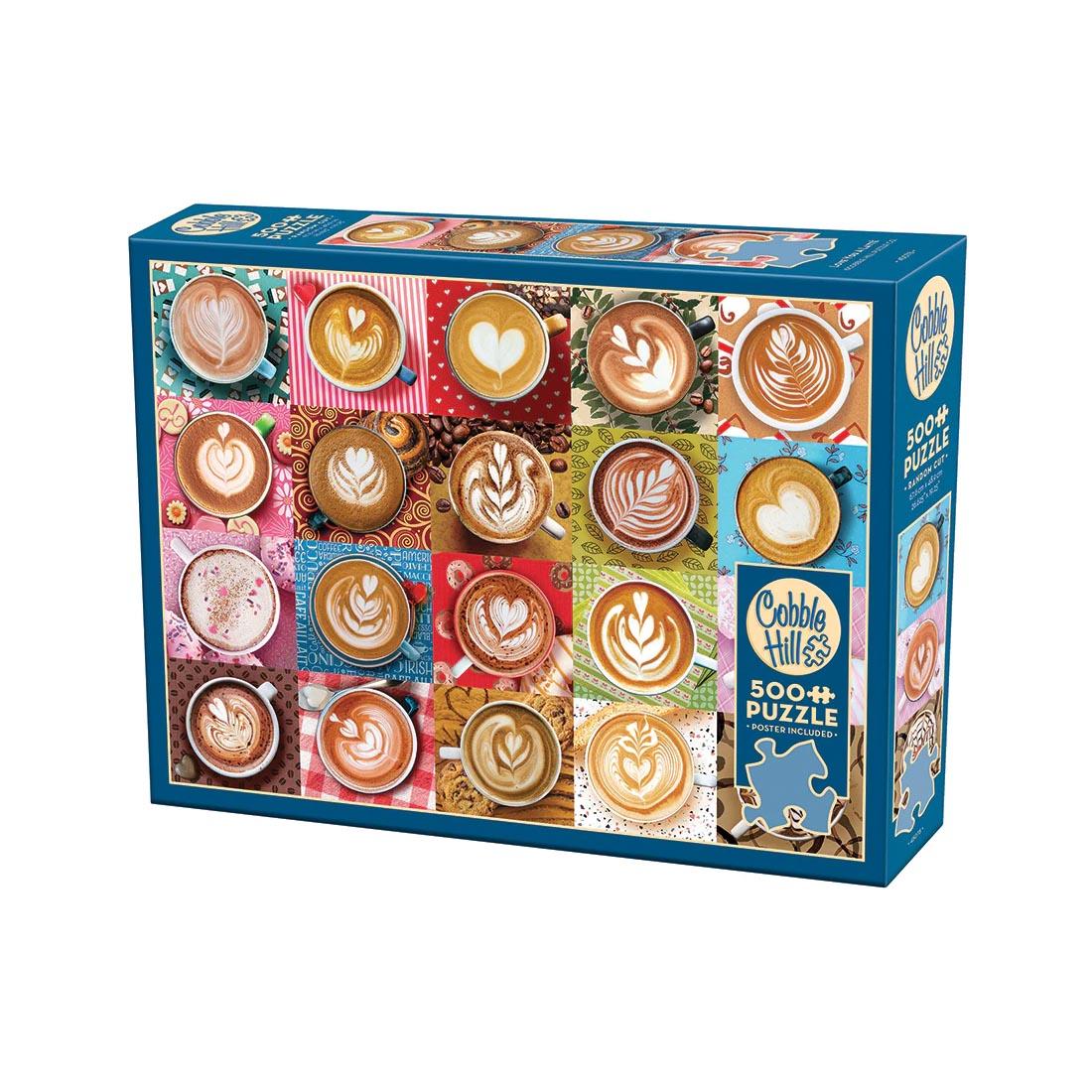 box for the Love You A Latte 500-Piece Puzzle By Cobble Hill