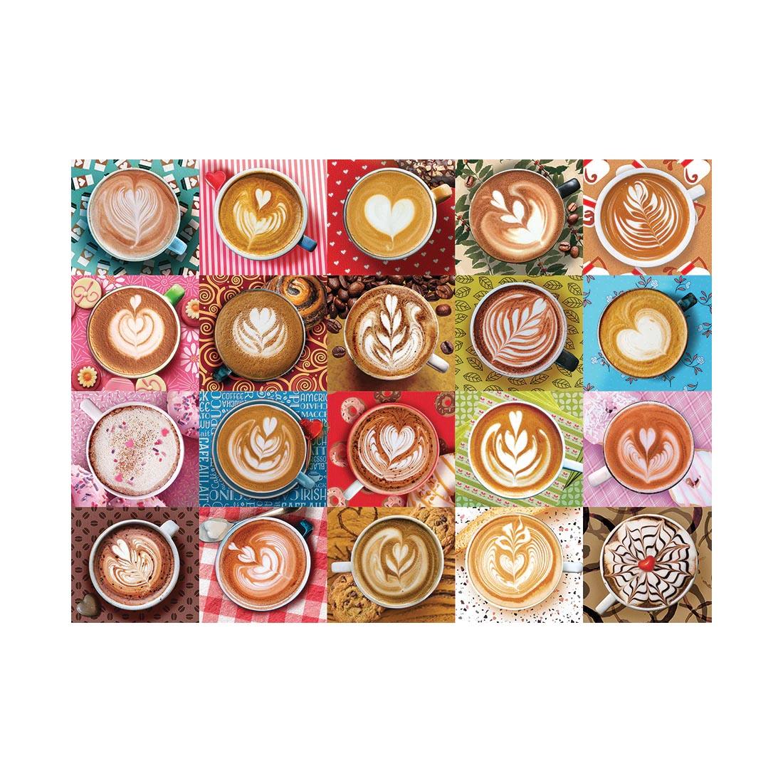 artwork of the Love You A Latte 500-Piece Puzzle By Cobble Hill