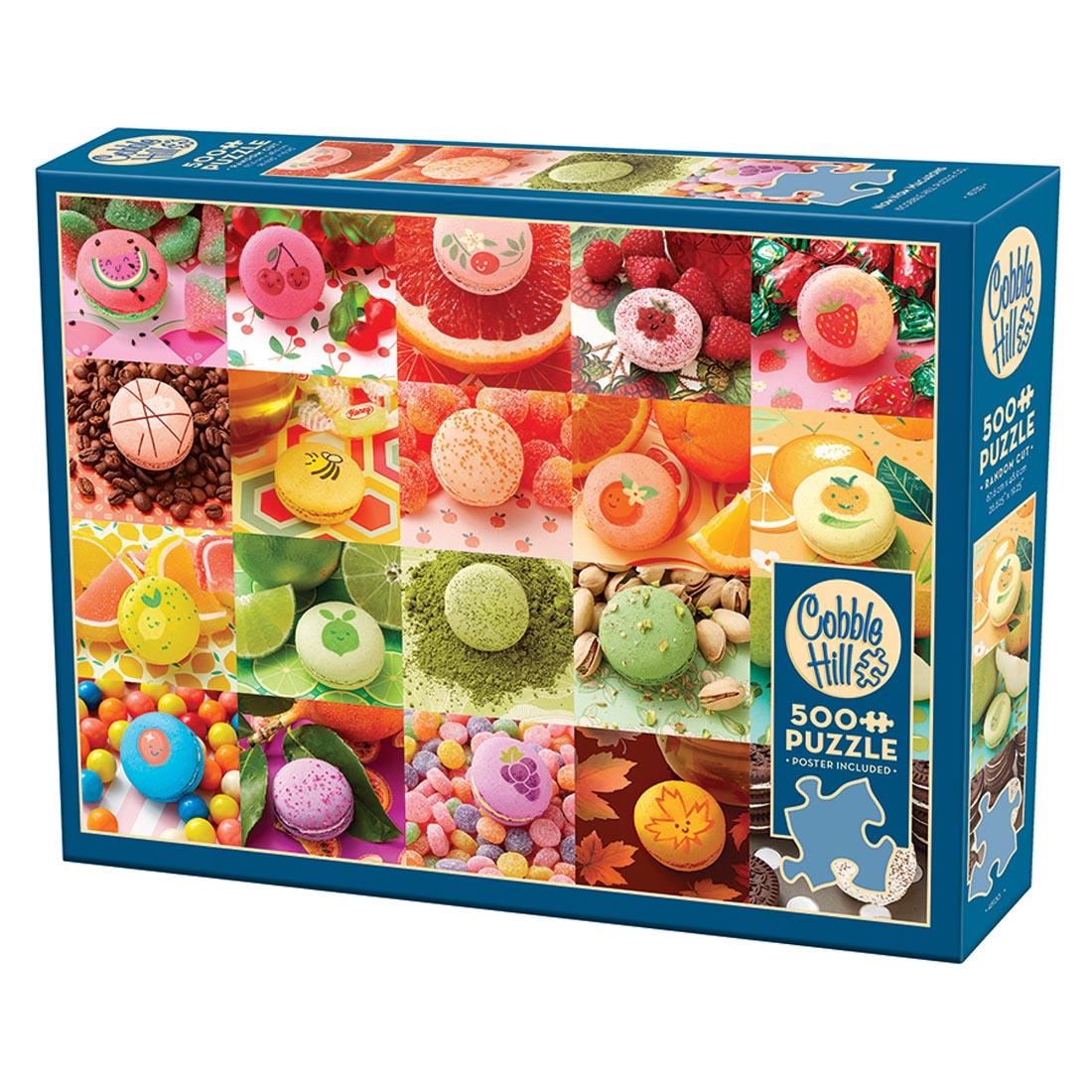 Nom Nom Macarons 500-Piece Puzzle By Cobble Hill
