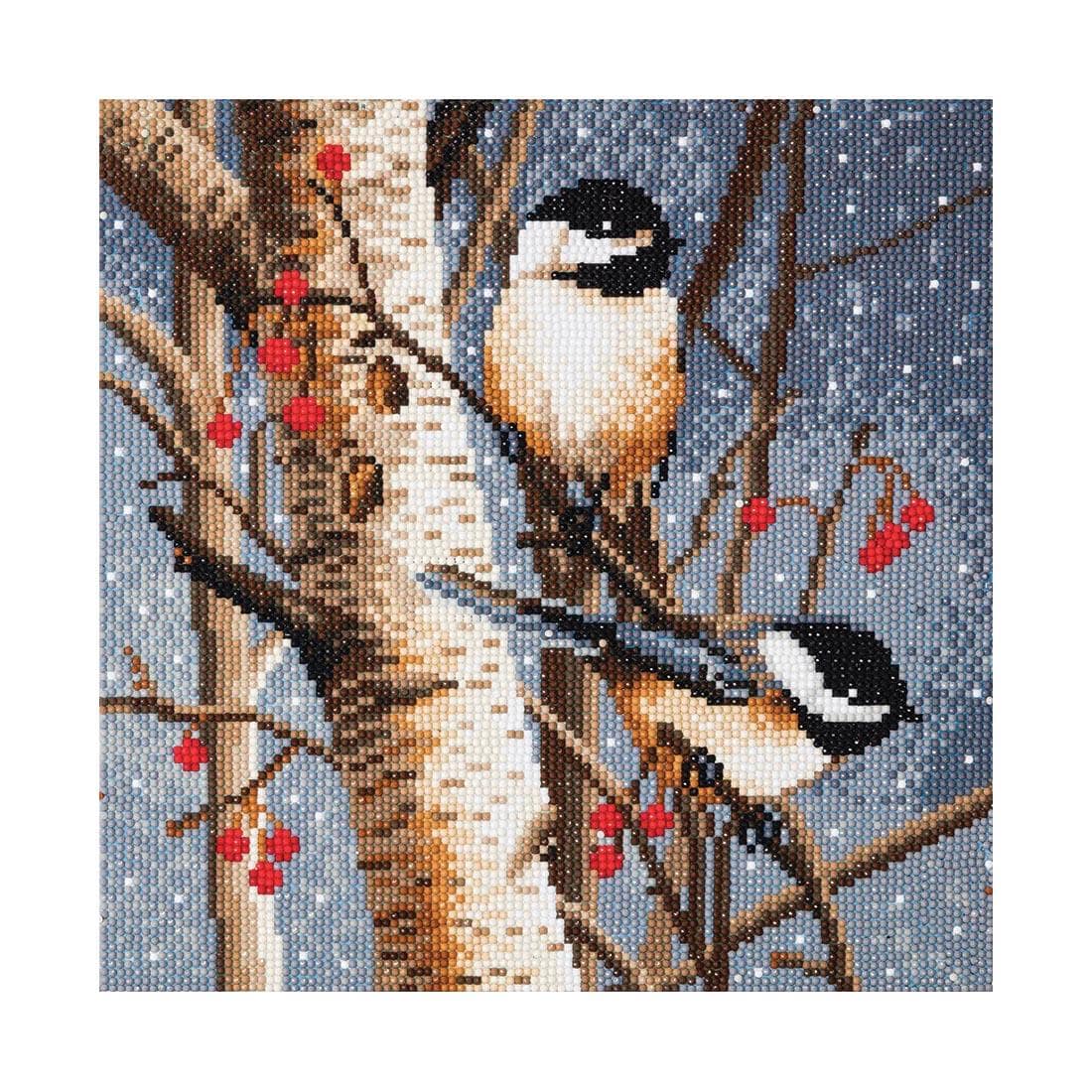 completed example of Crystal Art Woodland Sprites Framed Canvas Kit