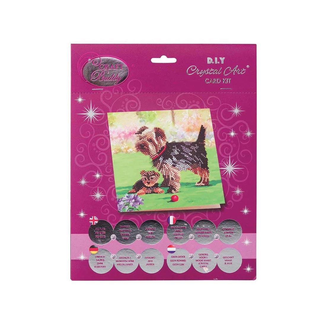 Crystal Art Dogs Card Kit