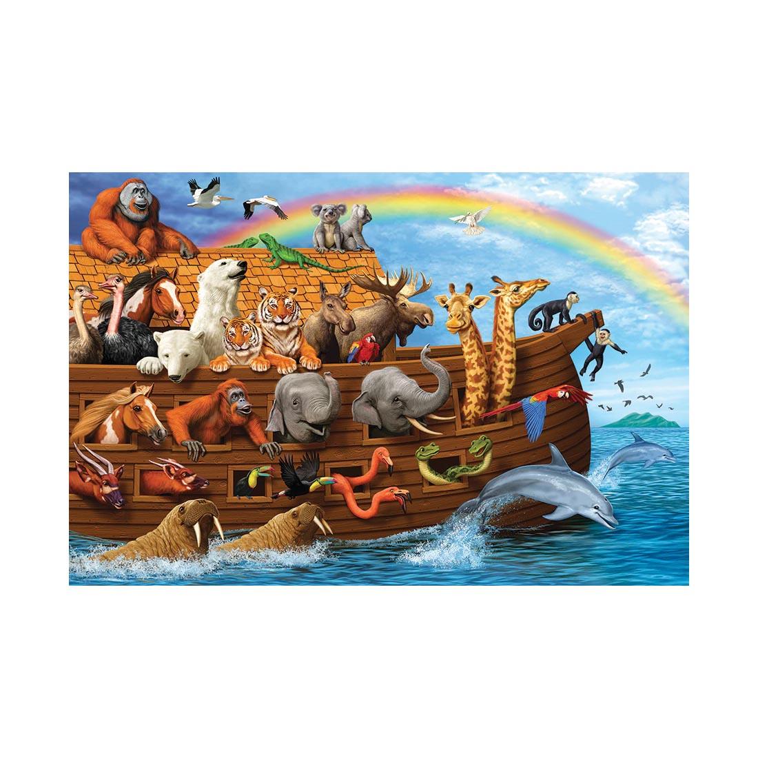 artwork of Noah's Ark 36-Piece Floor Puzzle By Cobble Hill