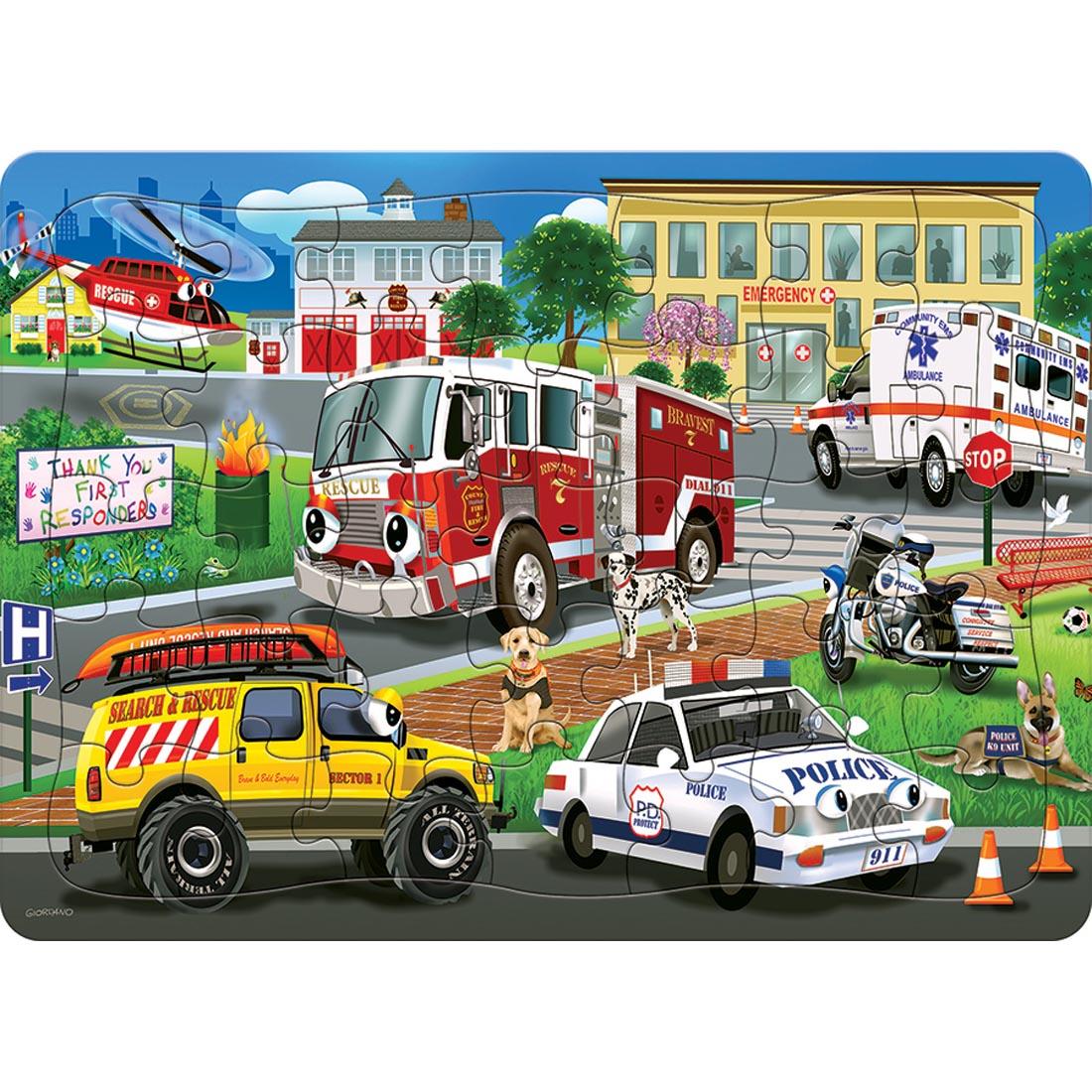 Emergency Response 35-Piece Tray Puzzle By Cobble Hill