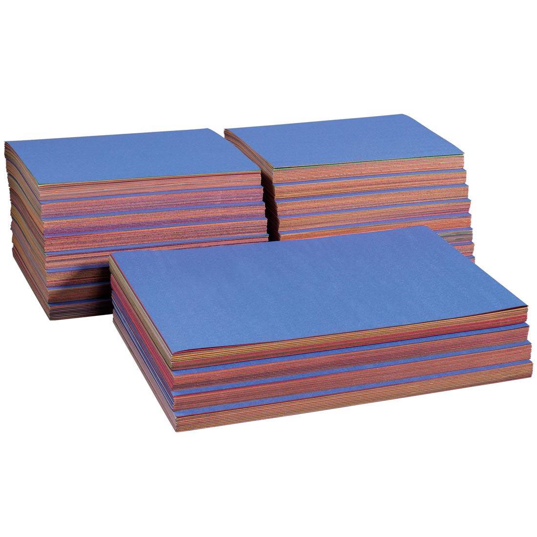 Prang/Sunworks Construction Paper Combo Case, 3 stacks of construction paper