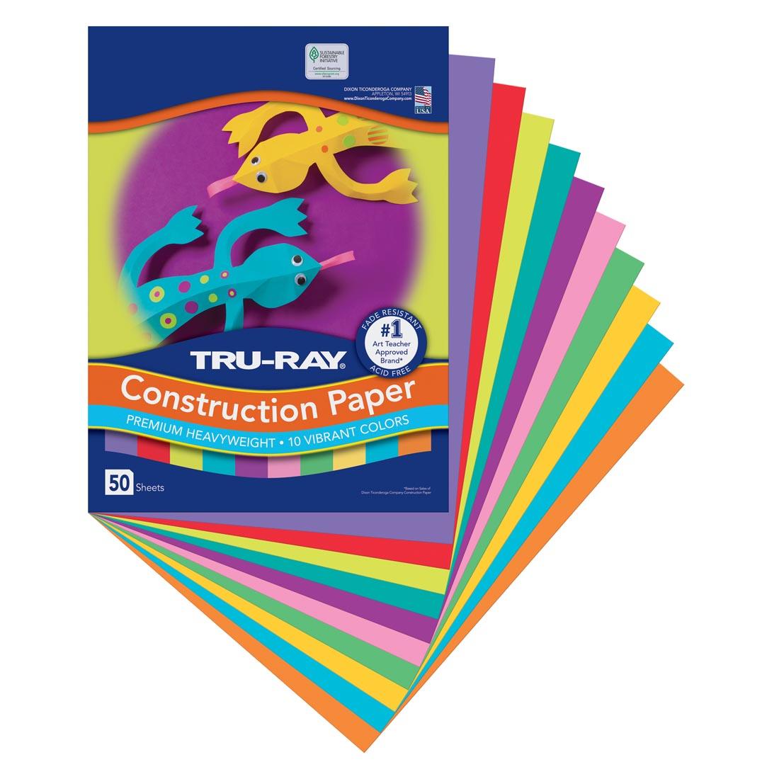 Tru-Ray Construction Paper 9x12" Vibrant Color Assortment