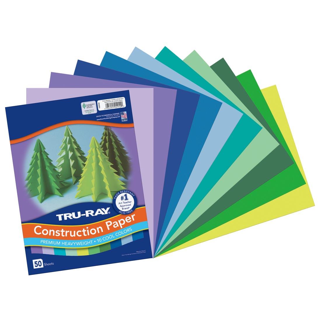 Tru-Ray Construction Paper 9x12 Warm Color Assortment