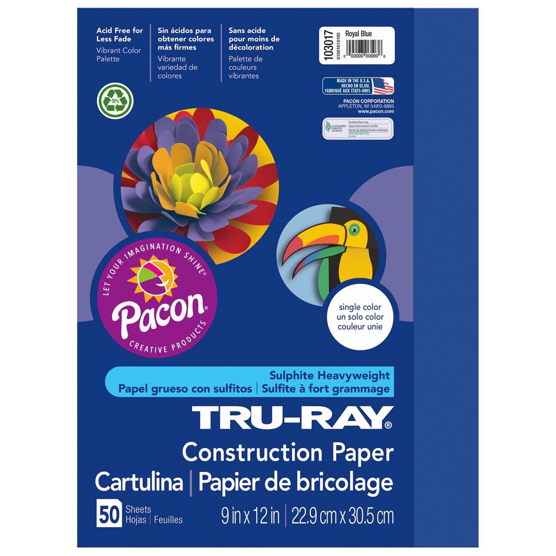 Tru-Ray Royal Blue Construction Paper