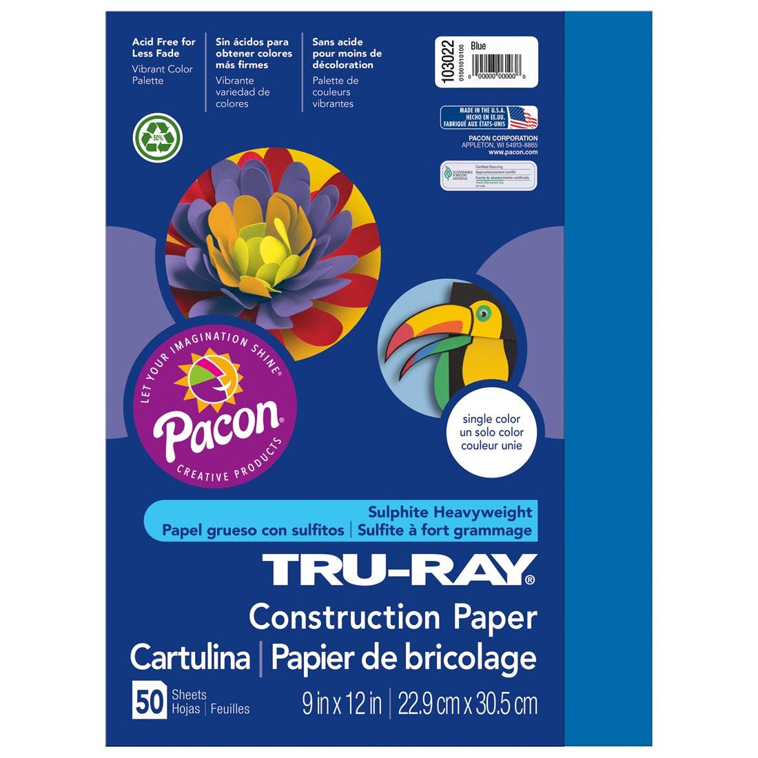 Blue Tru-Ray Construction Paper