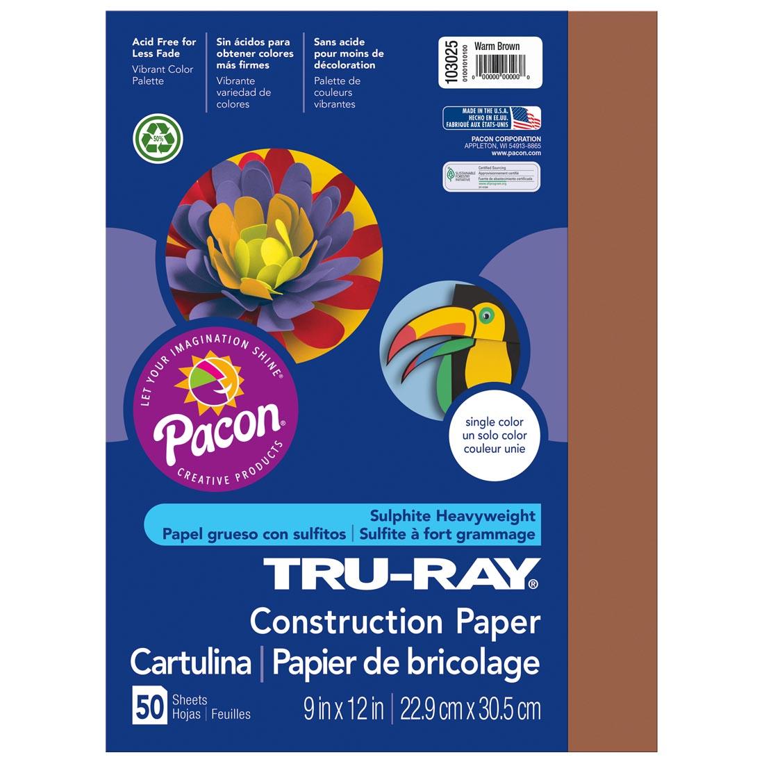 Warm Brown Tru-Ray Construction Paper