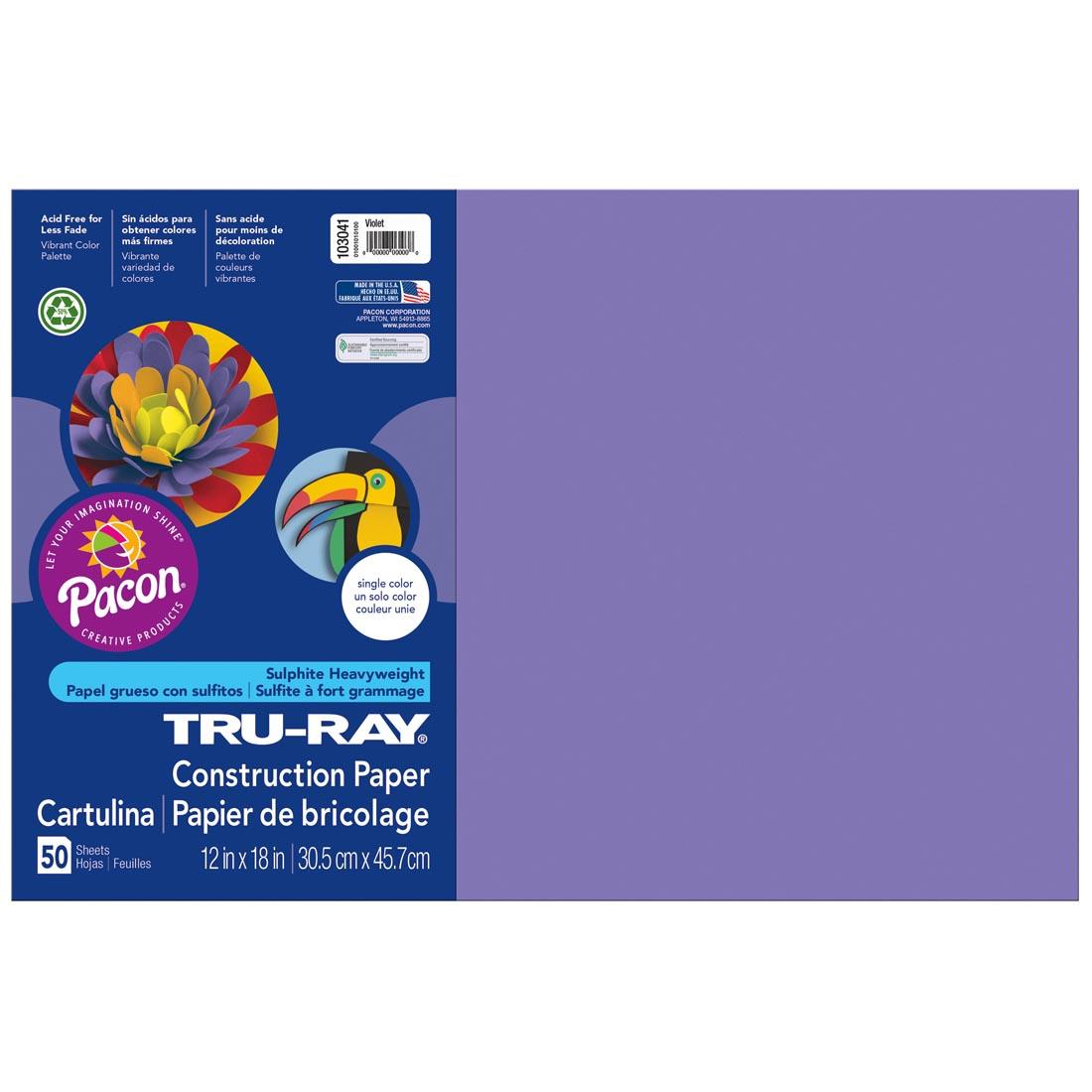 Violet Tru-Ray Construction Paper