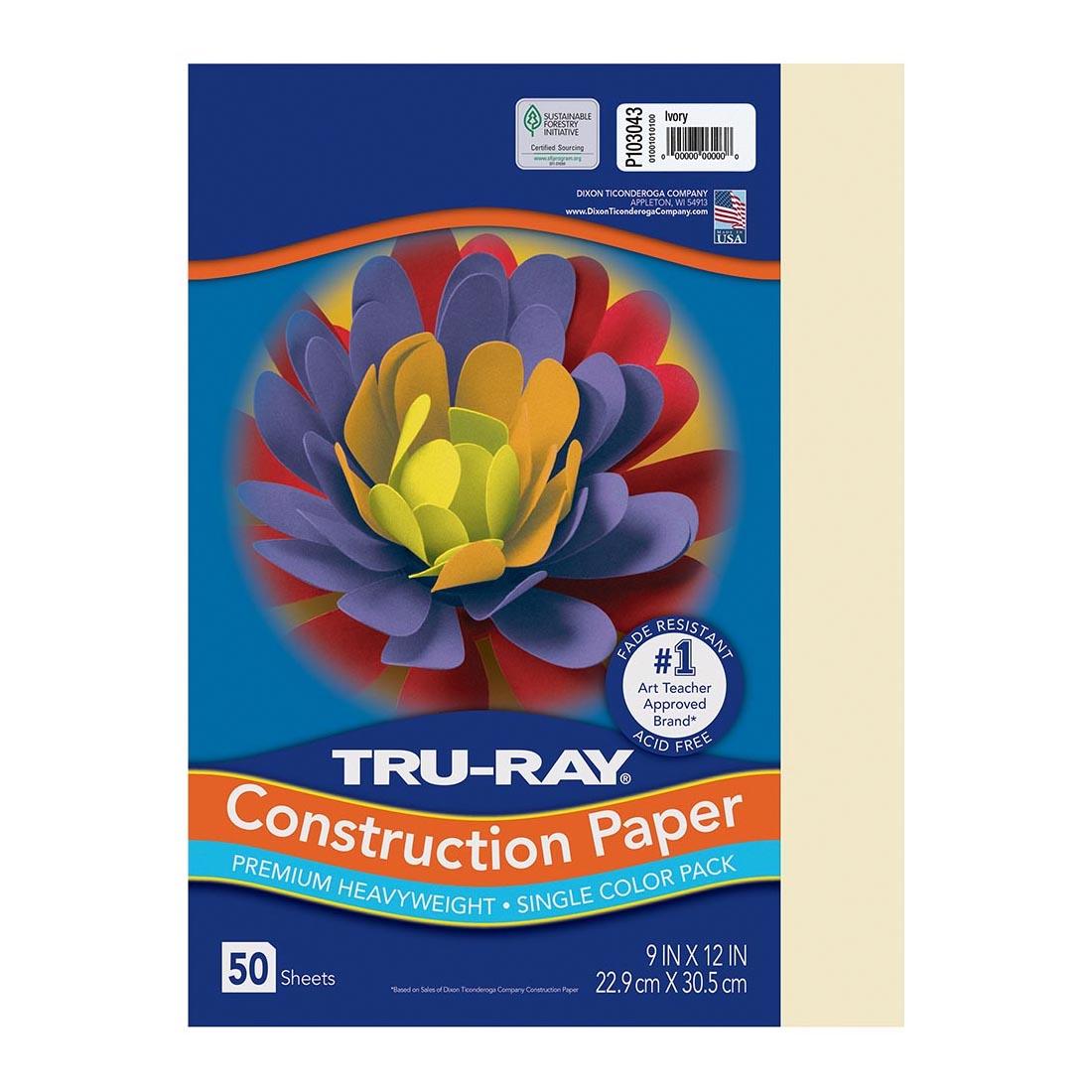 Ivory Tru-Ray Construction Paper