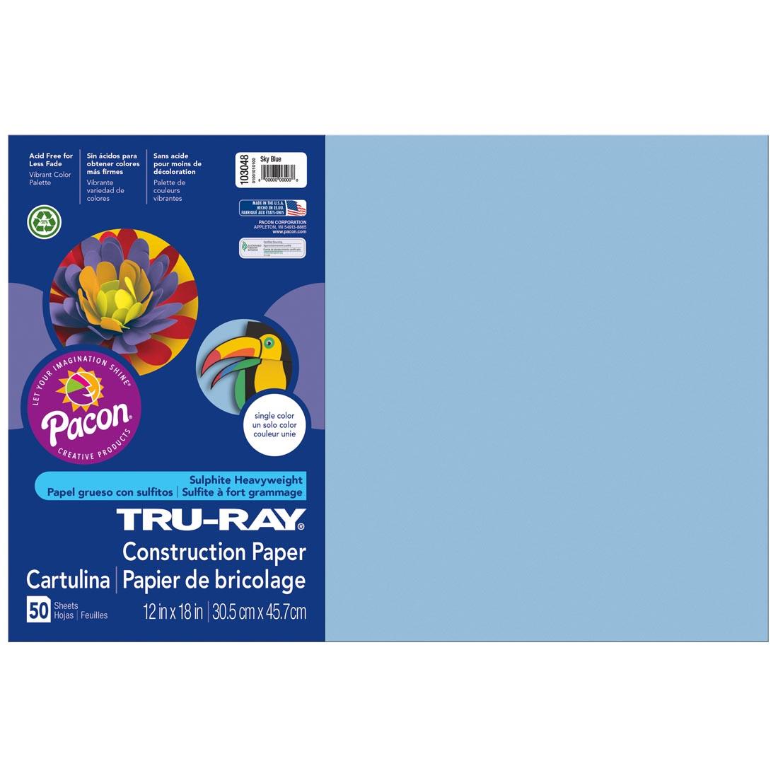 Tru-Ray Construction Paper 12x18 Blue