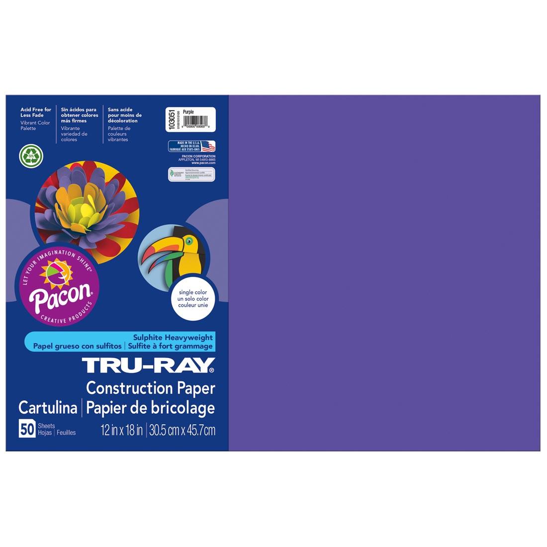 Purple Tru-Ray Construction Paper