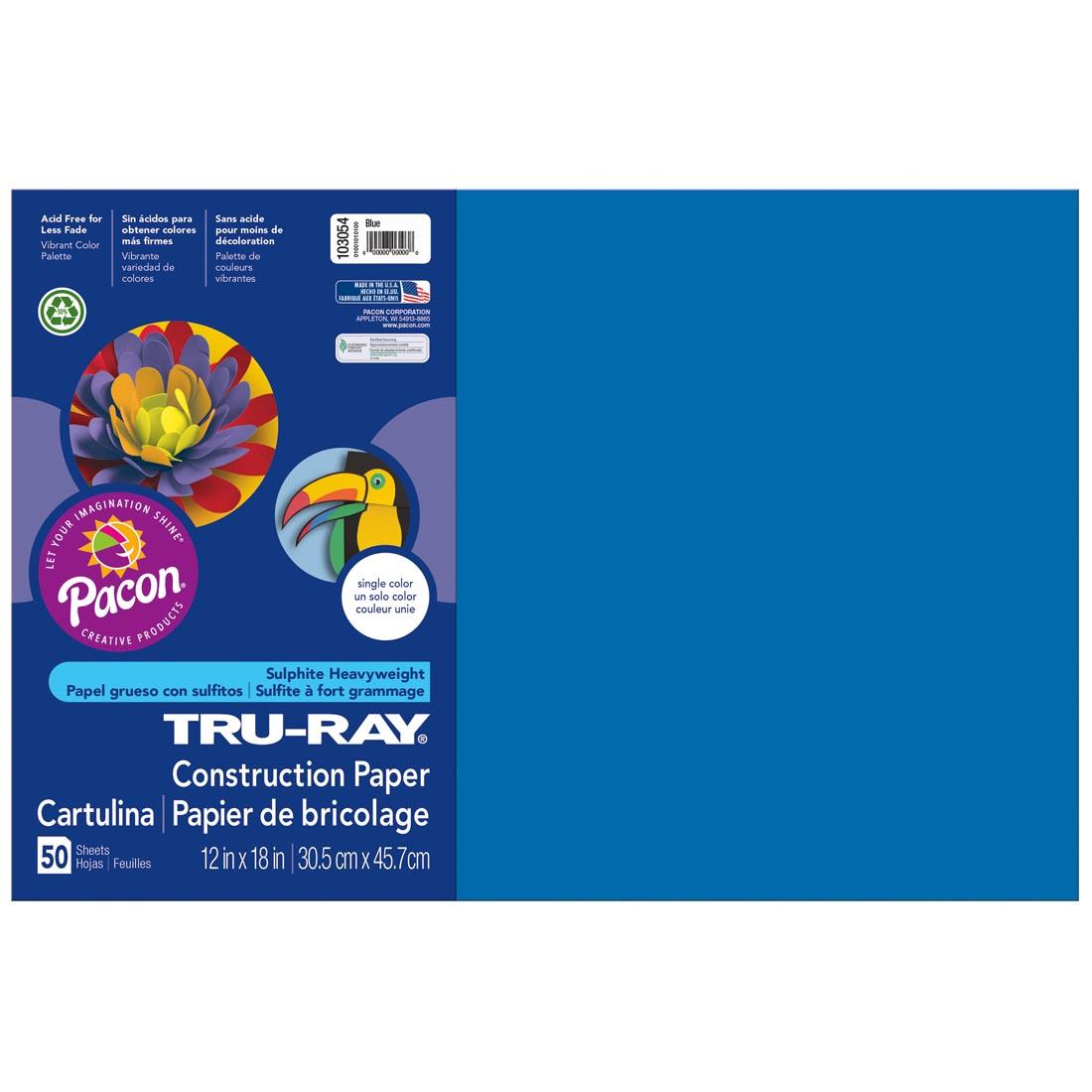 Blue Tru-Ray Construction Paper