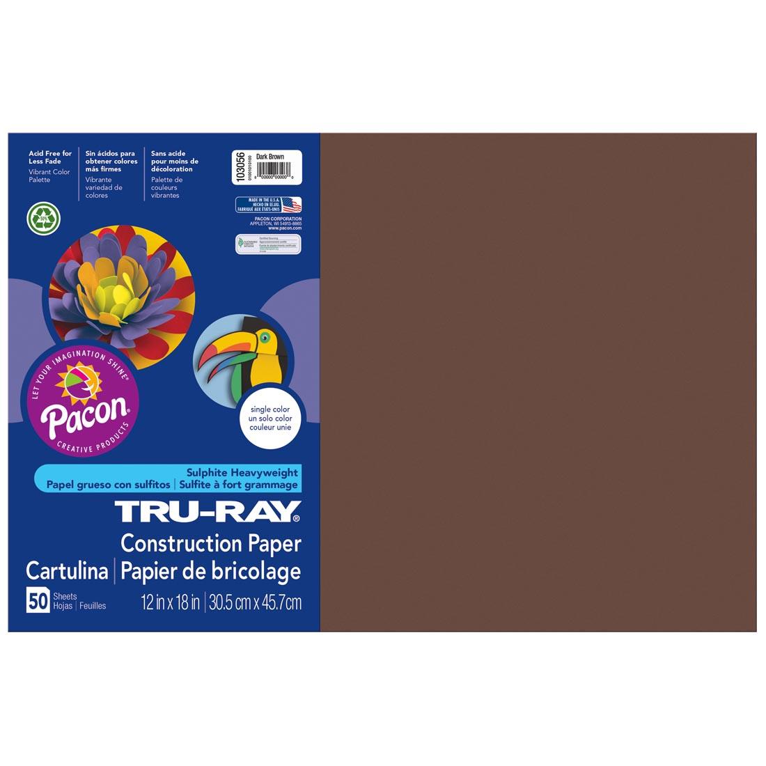 Dark Brown Tru-Ray Construction Paper