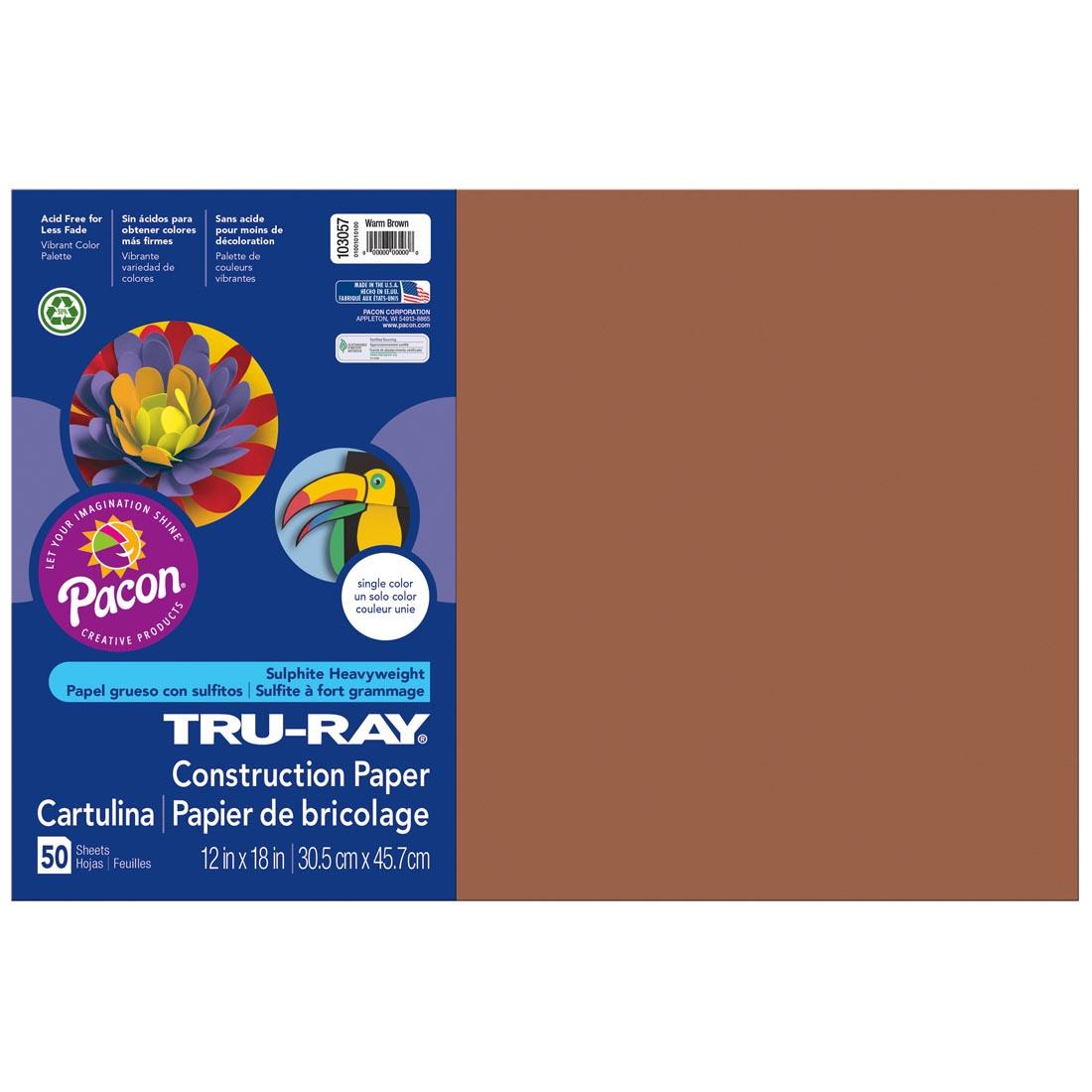 Warm Brown Tru-Ray Construction Paper