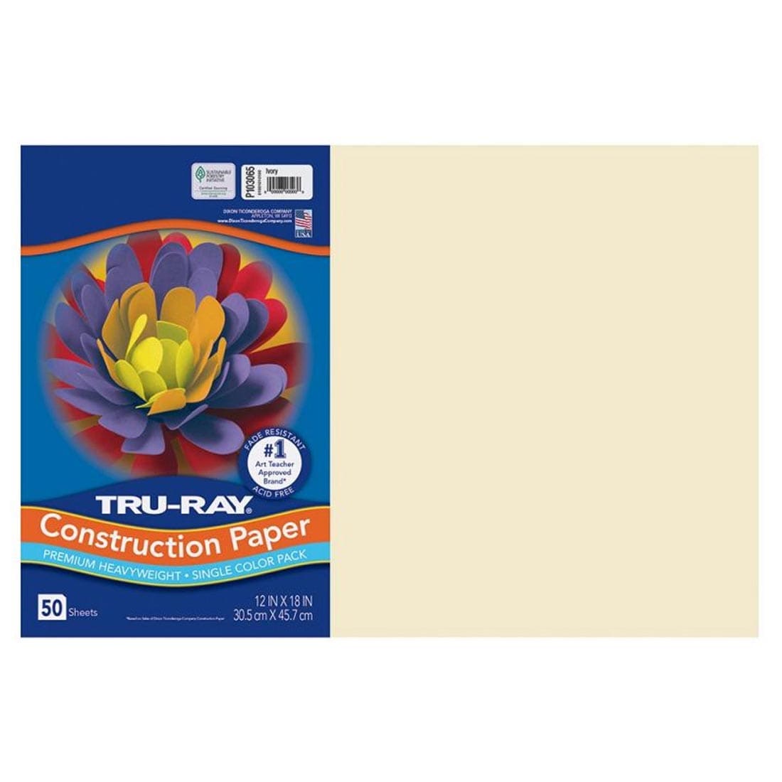 Ivory Tru-Ray Construction Paper