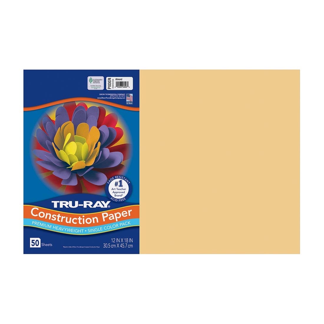 TRU-RAY CONSTRUCTION PAPER: 9X12 YELLOW