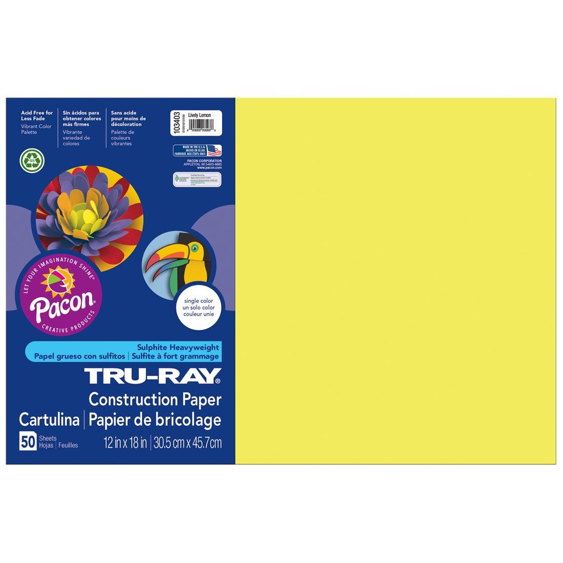 Lively Lemon Tru-Ray Construction Paper