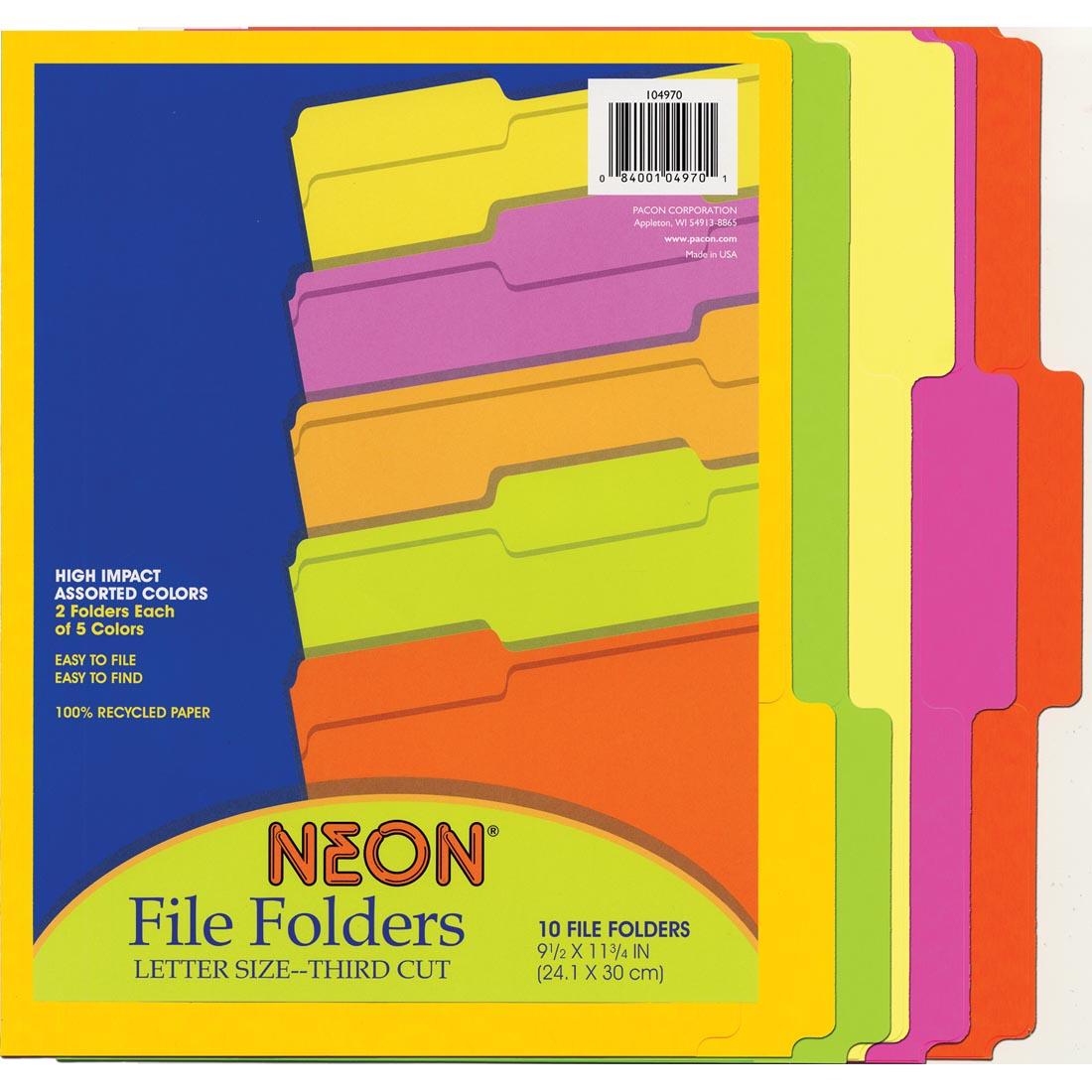 Pacon NEON File Folders