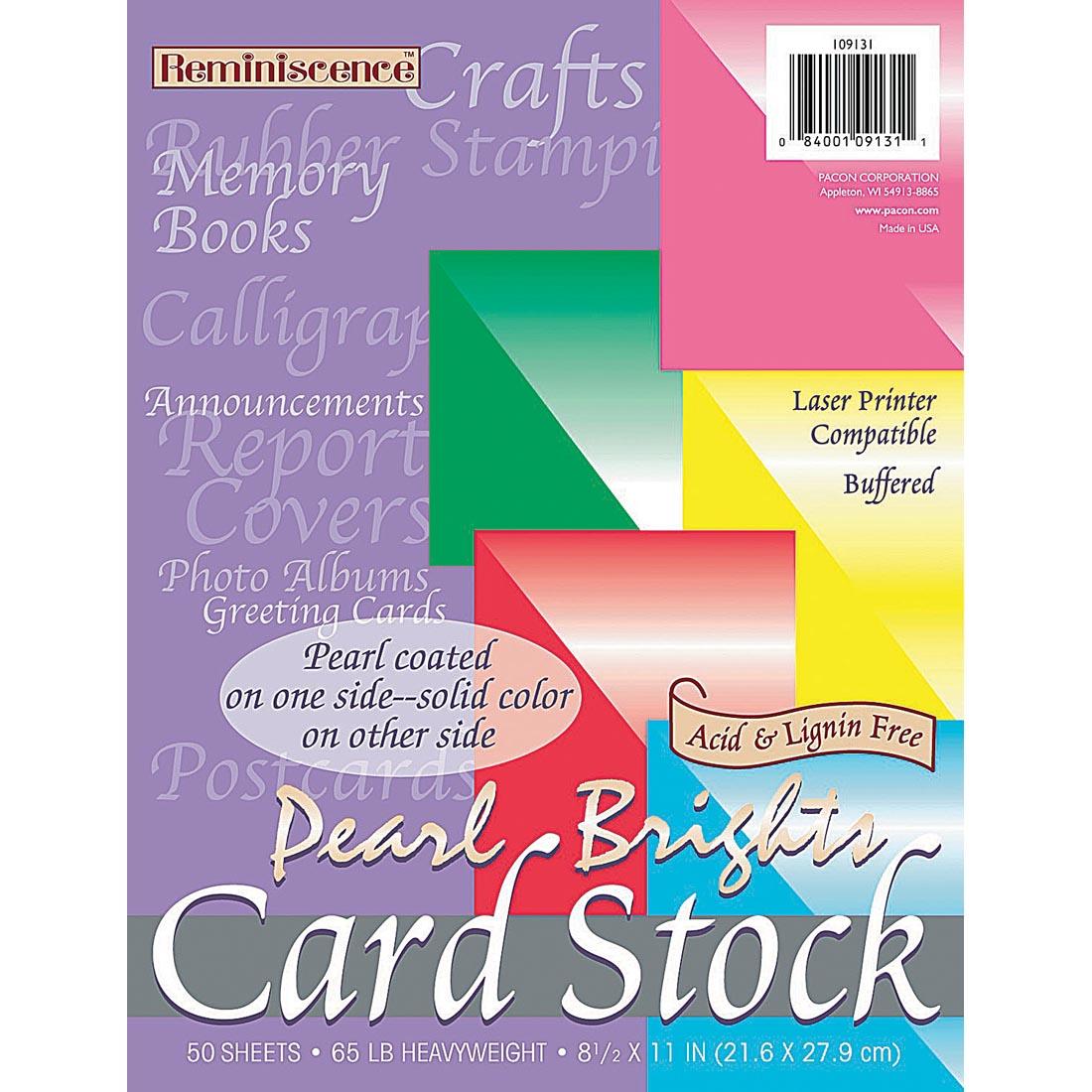 Pacon Pearl Card Stock Bright Assortment