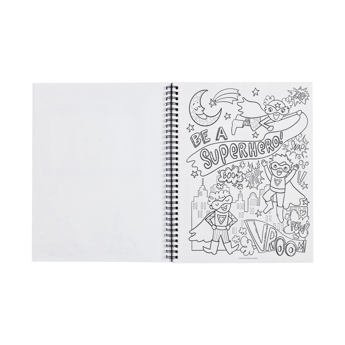 a page from Prang Amazing Artist Sketch Book