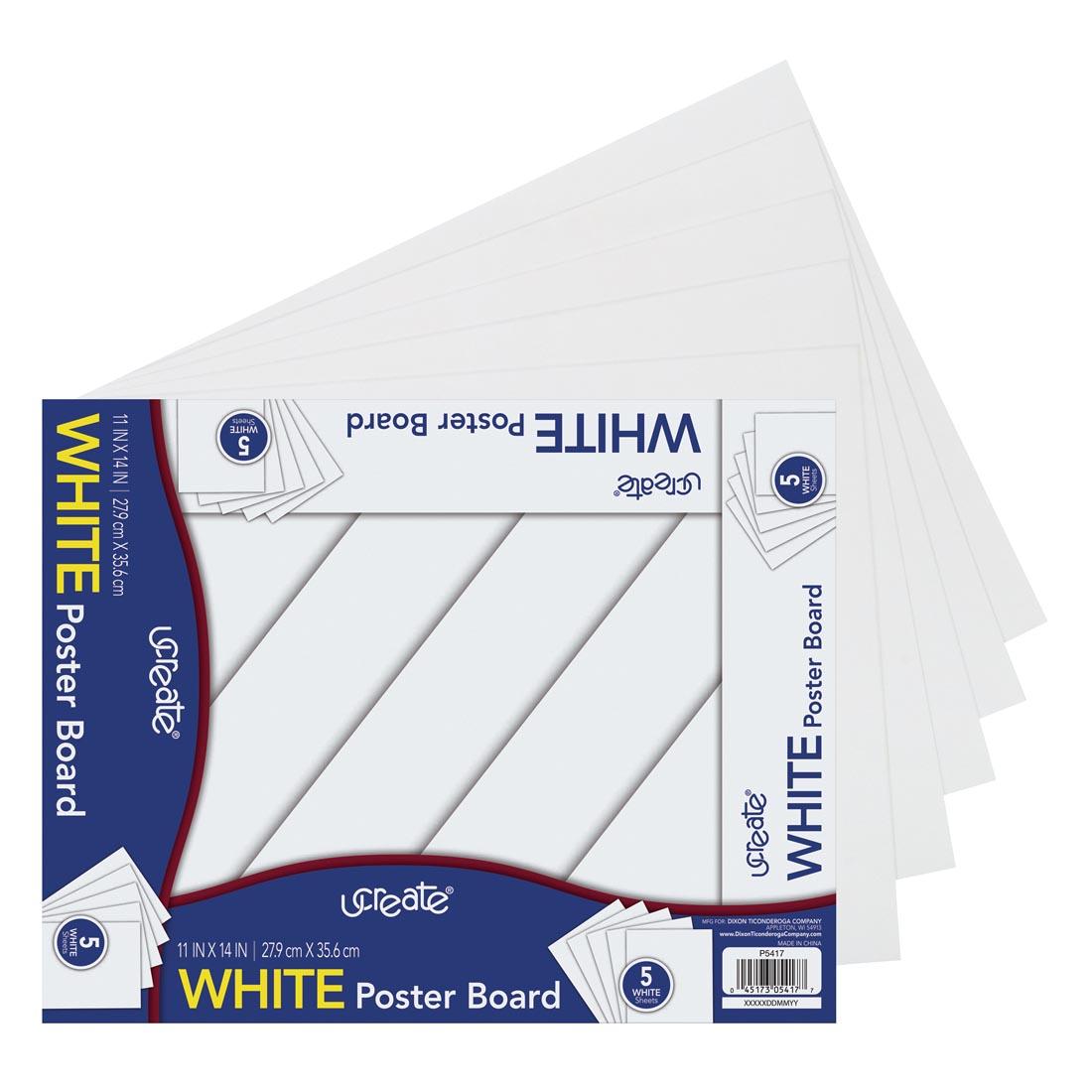 UCreate White Poster Board Convenience Pack