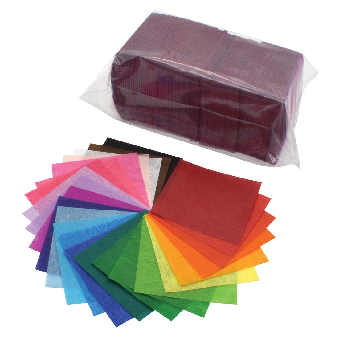 Spectra Bleeding Art Tissue Paper Squares