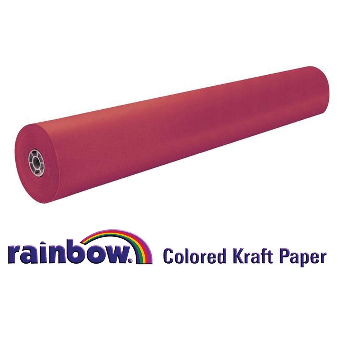 Roll of Scarlet Paper with text Rainbow Colored Kraft Paper