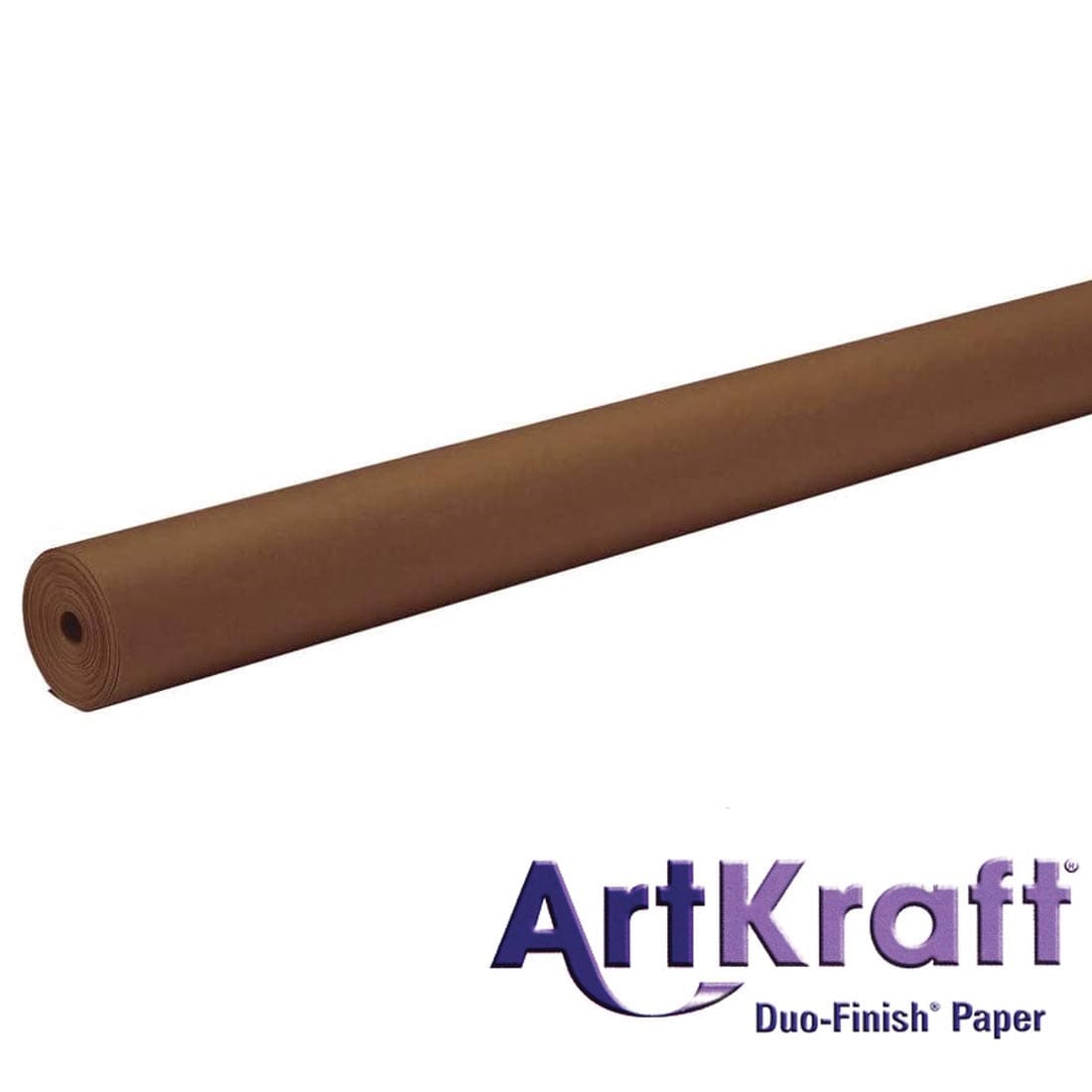 Roll of Brown Paper with text ArtKraft Duo-Finish Paper