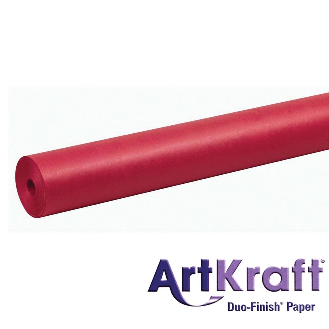 Roll of Flame Paper with text ArtKraft Duo-Finish Paper