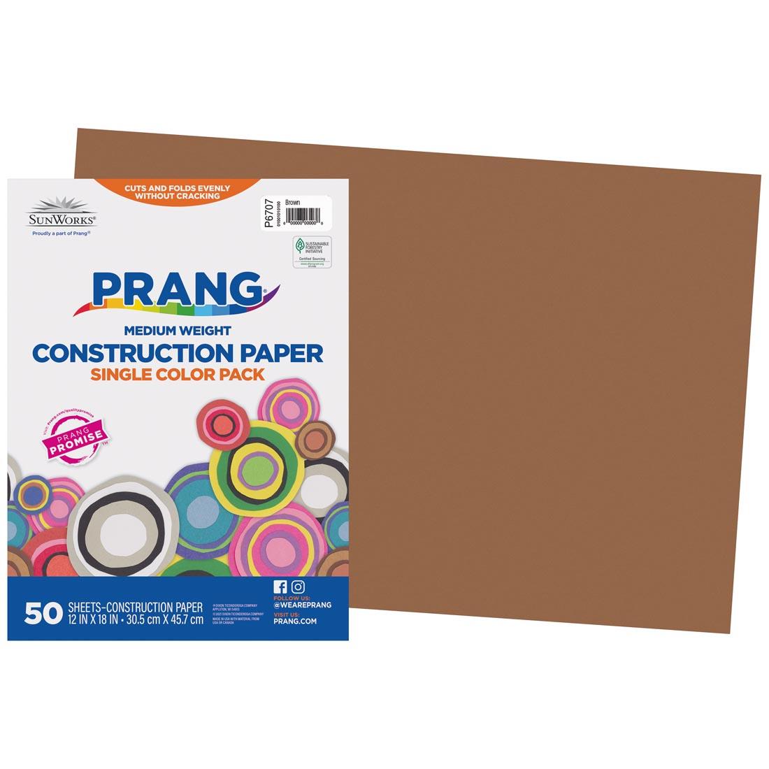 SunWorks Construction Paper, Brown