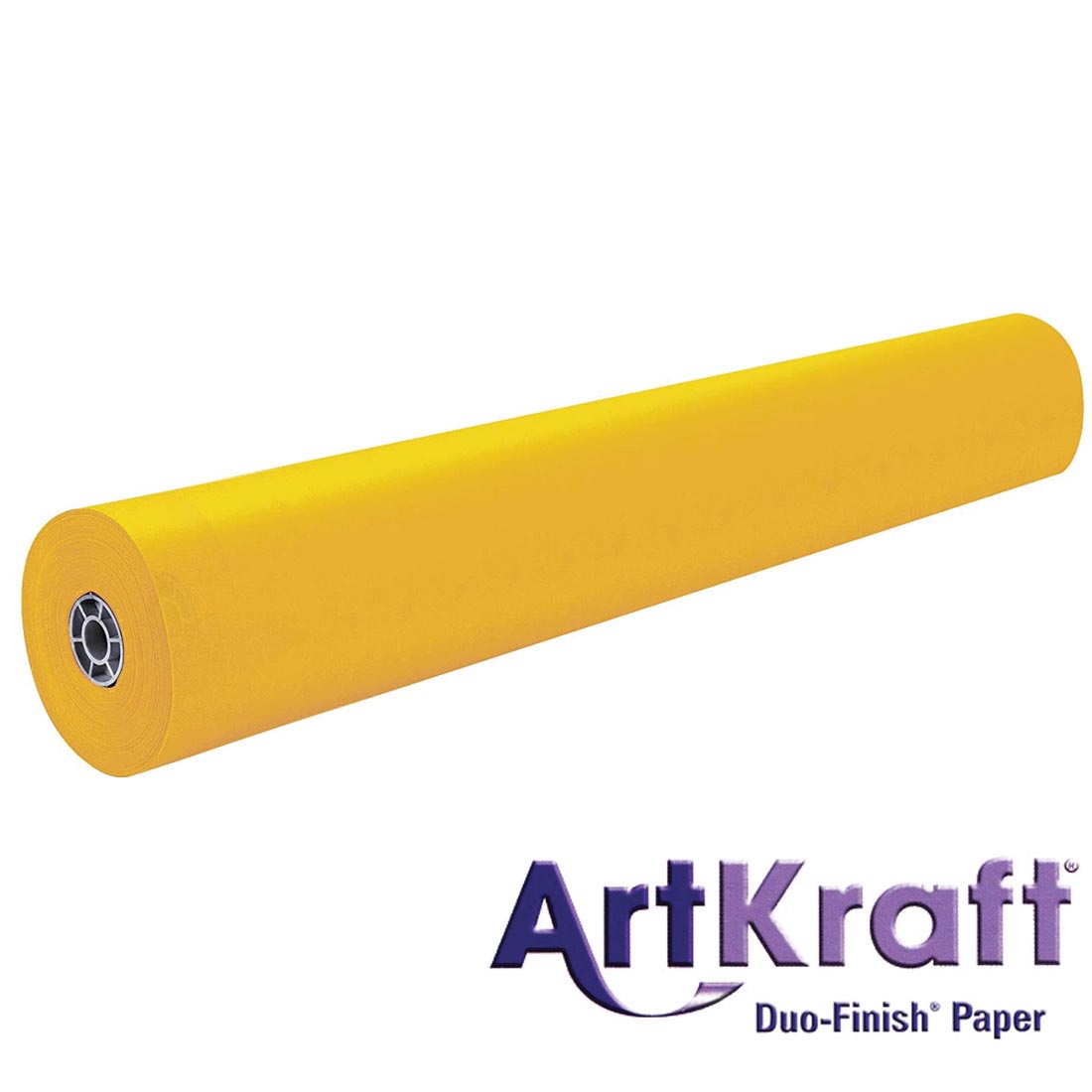 Roll of Autumn Gold Paper with text ArtKraft Duo-Finish Paper