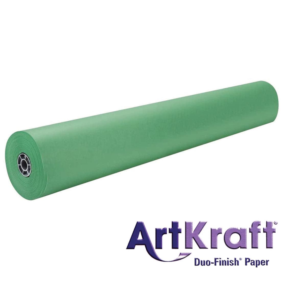 Roll of Brite Green Paper with text ArtKraft Duo-Finish Paper