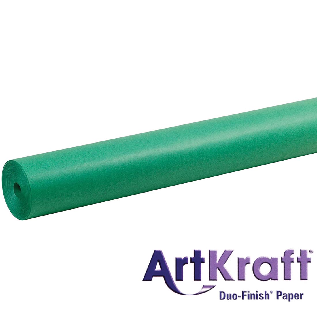 Roll of Brite Green Paper with text ArtKraft Duo-Finish Paper