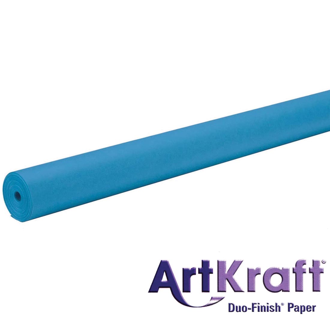 Roll of Brite Blue Paper with text ArtKraft Duo-Finish Paper