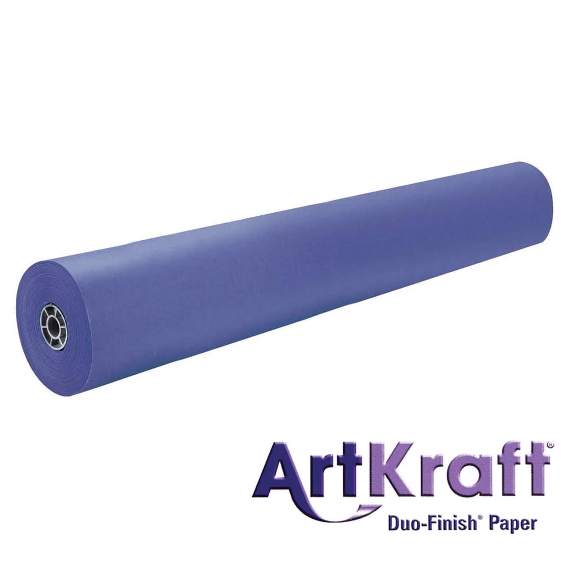 Roll of Royal Blue Paper with text ArtKraft Duo-Finish Paper