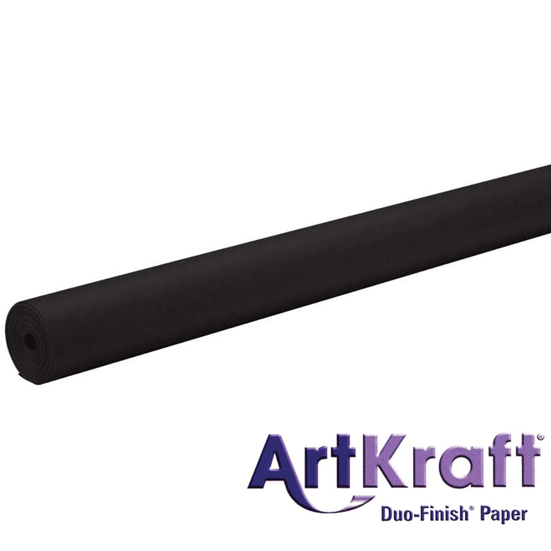 Roll of Black Paper with text ArtKraft Duo-Finish Paper