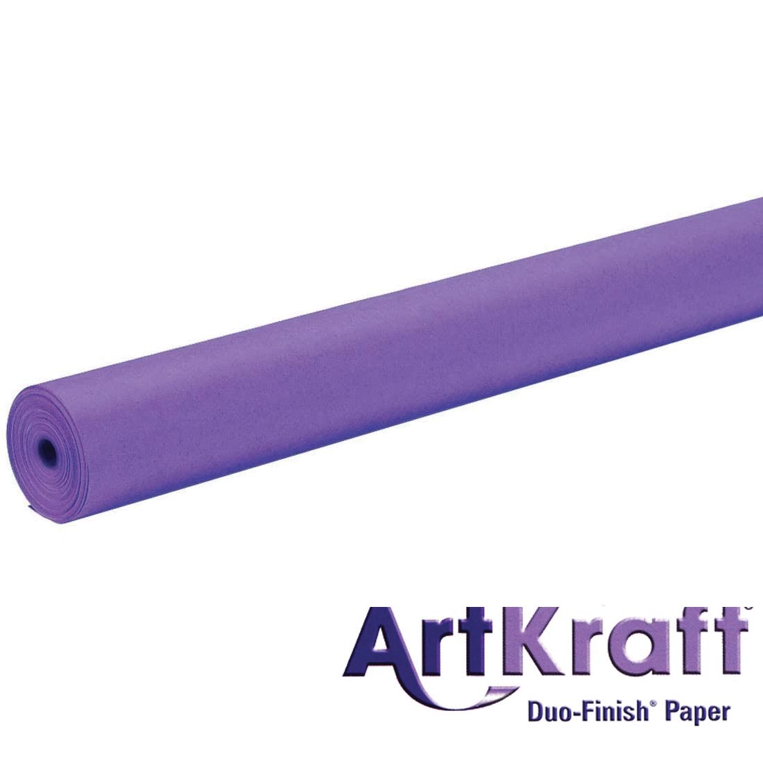 Roll of Purple Paper with text ArtKraft Duo-Finish Paper