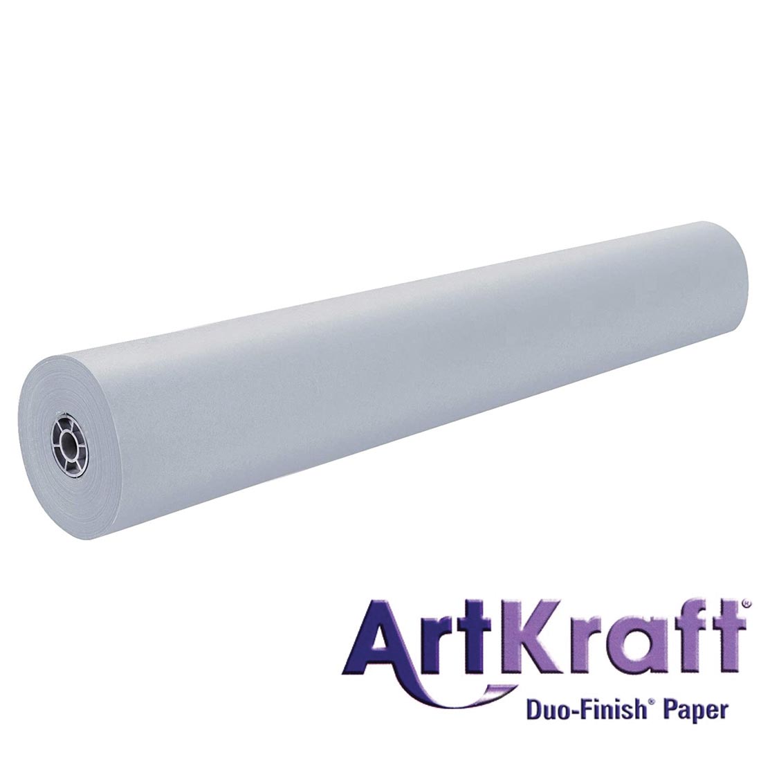 Roll of Gray Paper with text ArtKraft Duo-Finish Paper