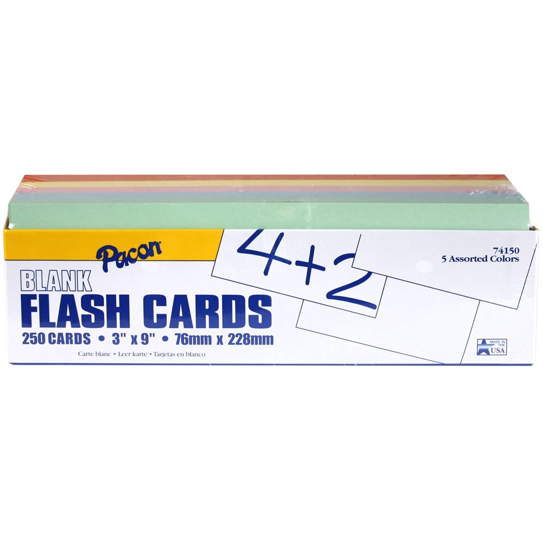 Assorted Color Pacon Blank Flash Cards